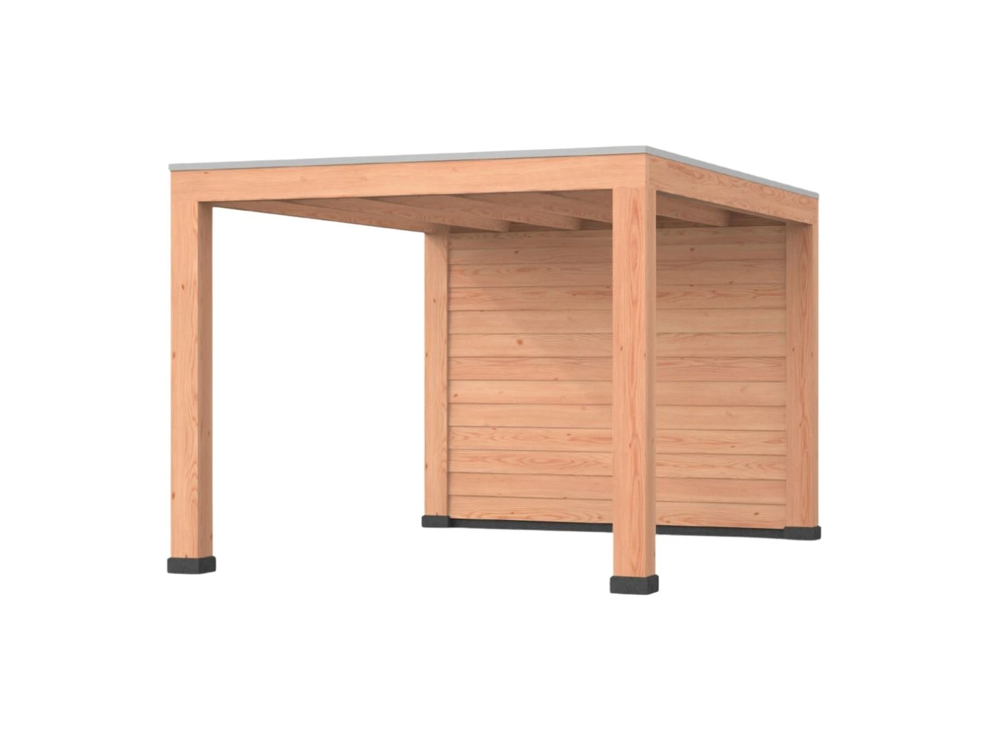 Douglas overkapping, 300 x 400, met achterwand, Westwood Robuust - Afbeelding 1